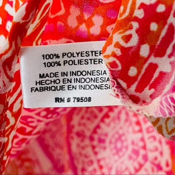 VIOLET & CLAIRE Pink and Orange High Low Top Med. - Picture 6 of 6